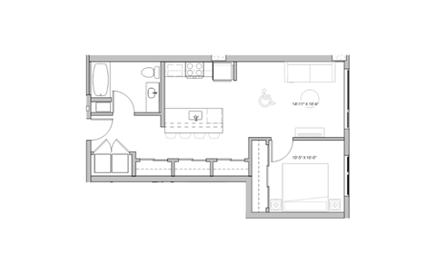 a black and white floor plan of a house